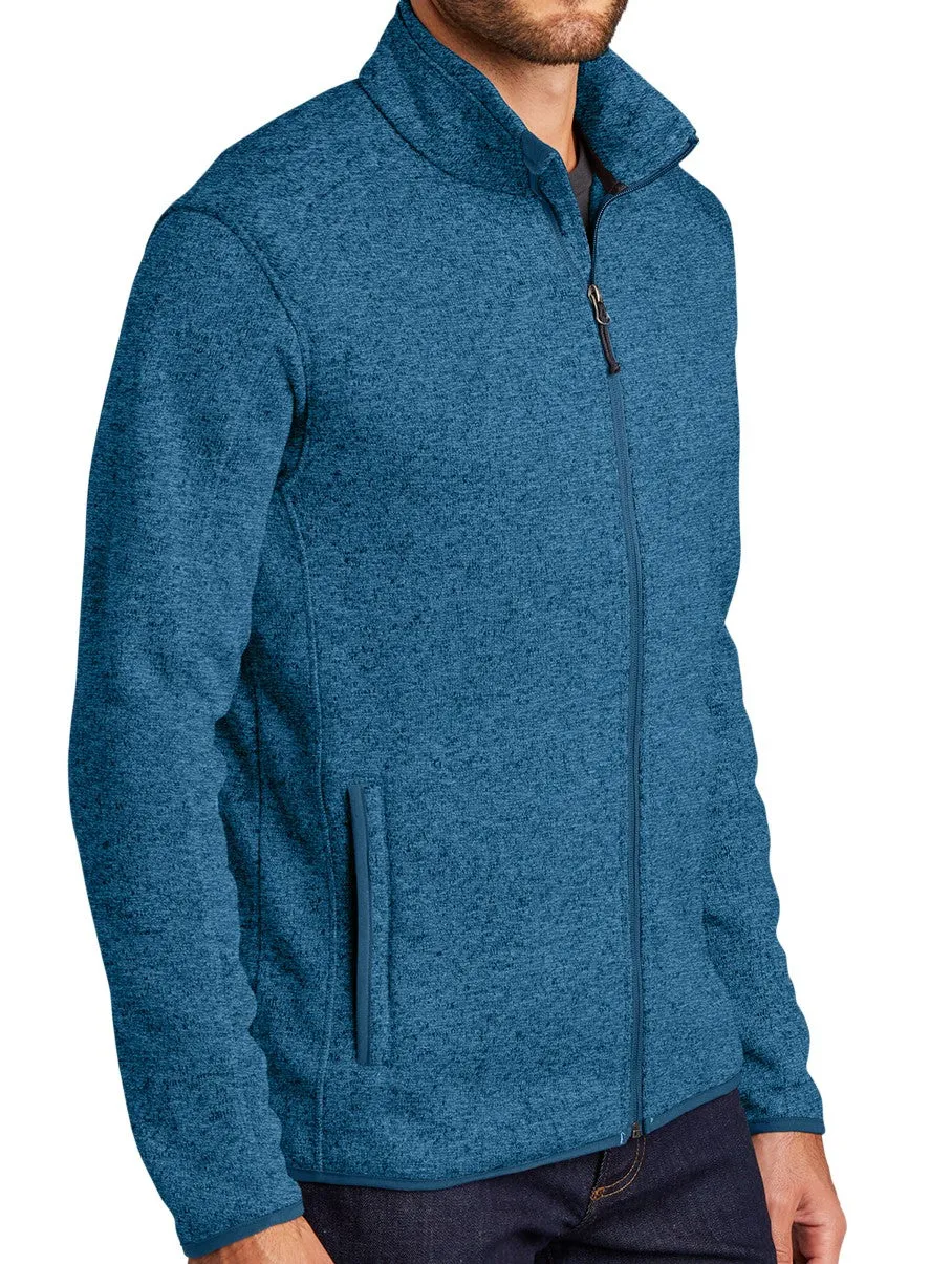 Sweater Fleece - Flying R Ranchwear - Full Zip - Power Blue