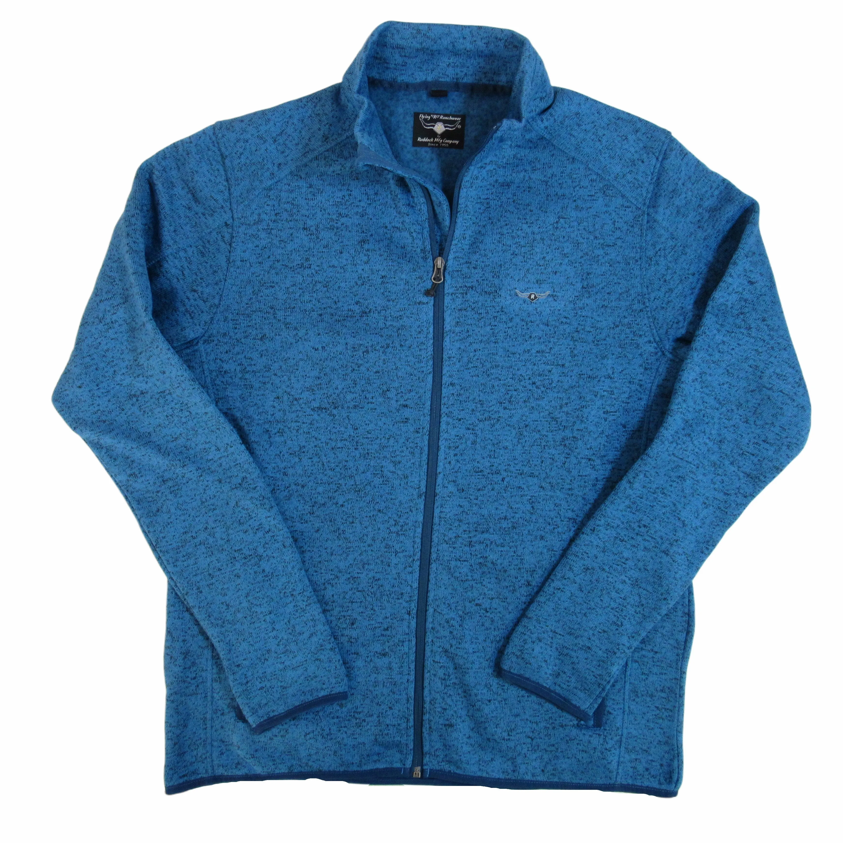 Sweater Fleece - Flying R Ranchwear - Full Zip - Power Blue