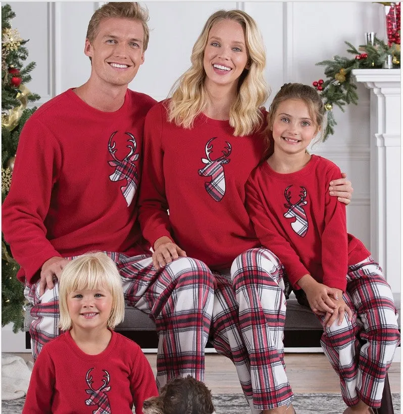 The Clean Room Christmas Family Matching PJs: Plaid