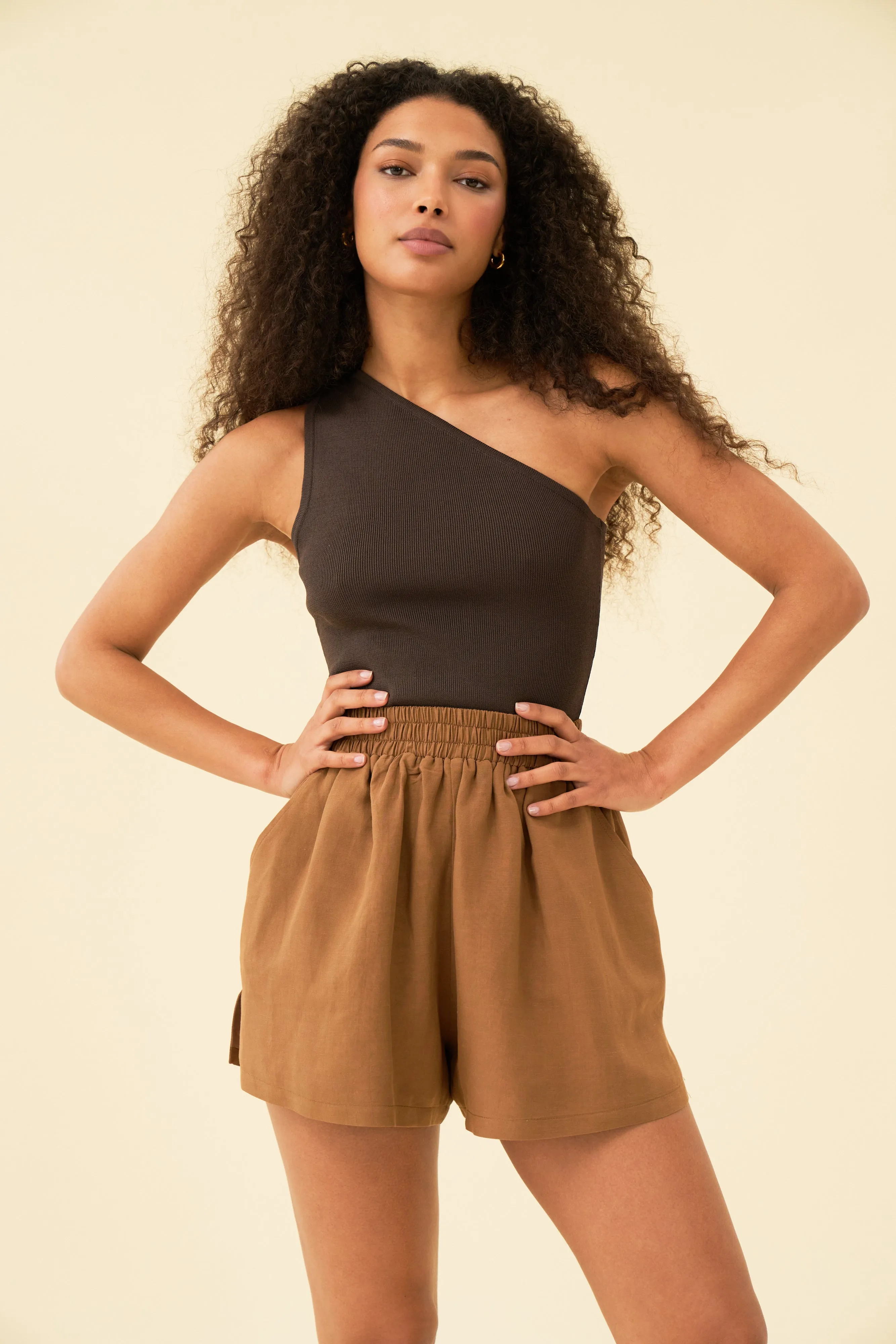 VERA SHORTS - BRUN