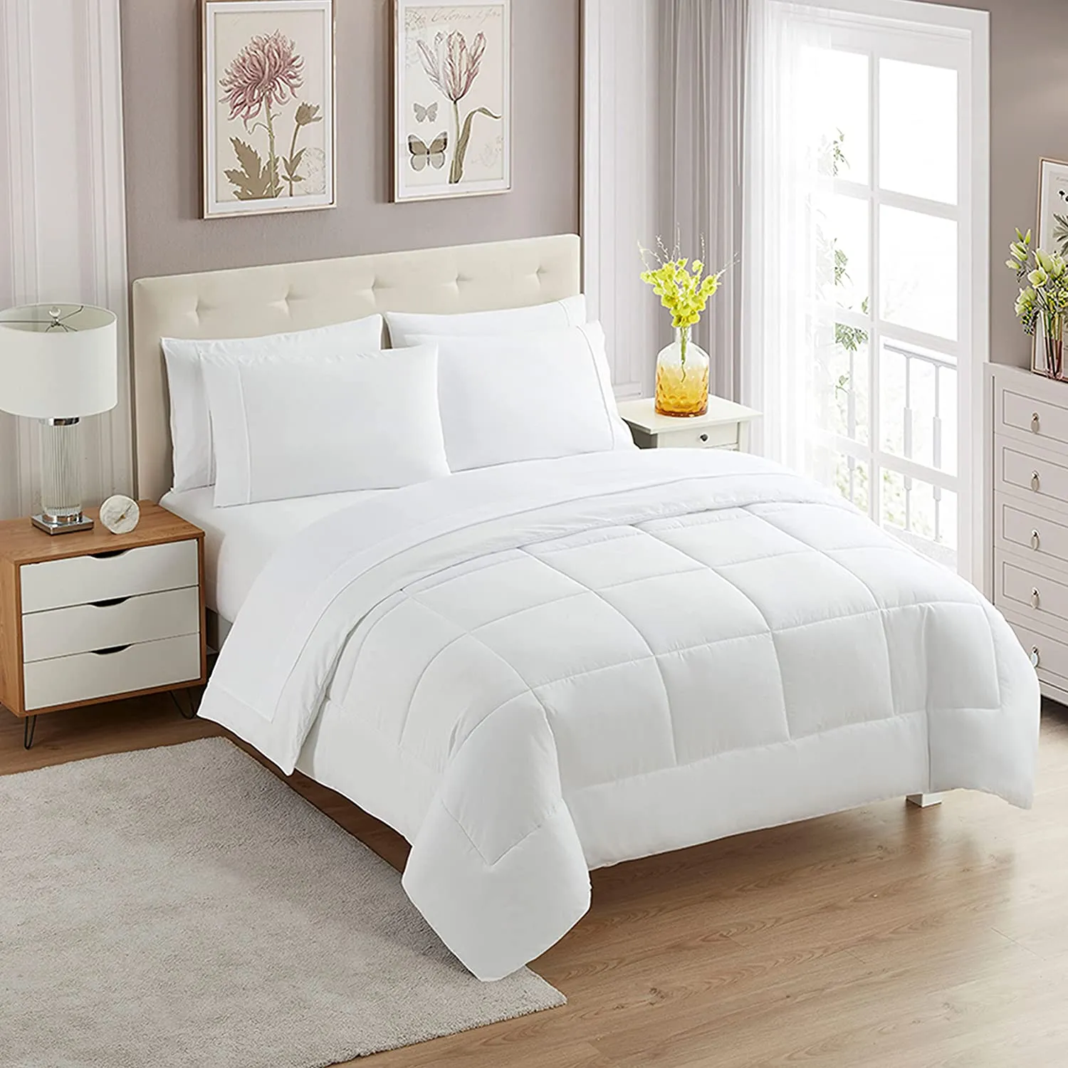 White Study Bed Set