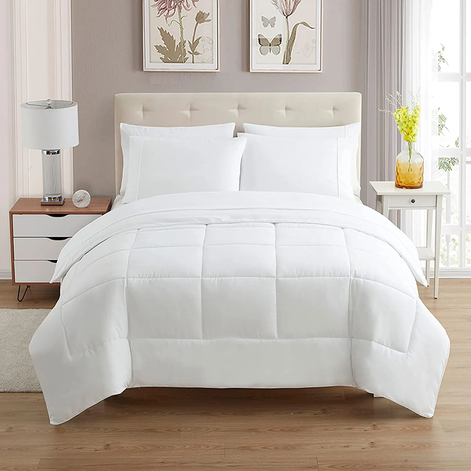 White Study Bed Set