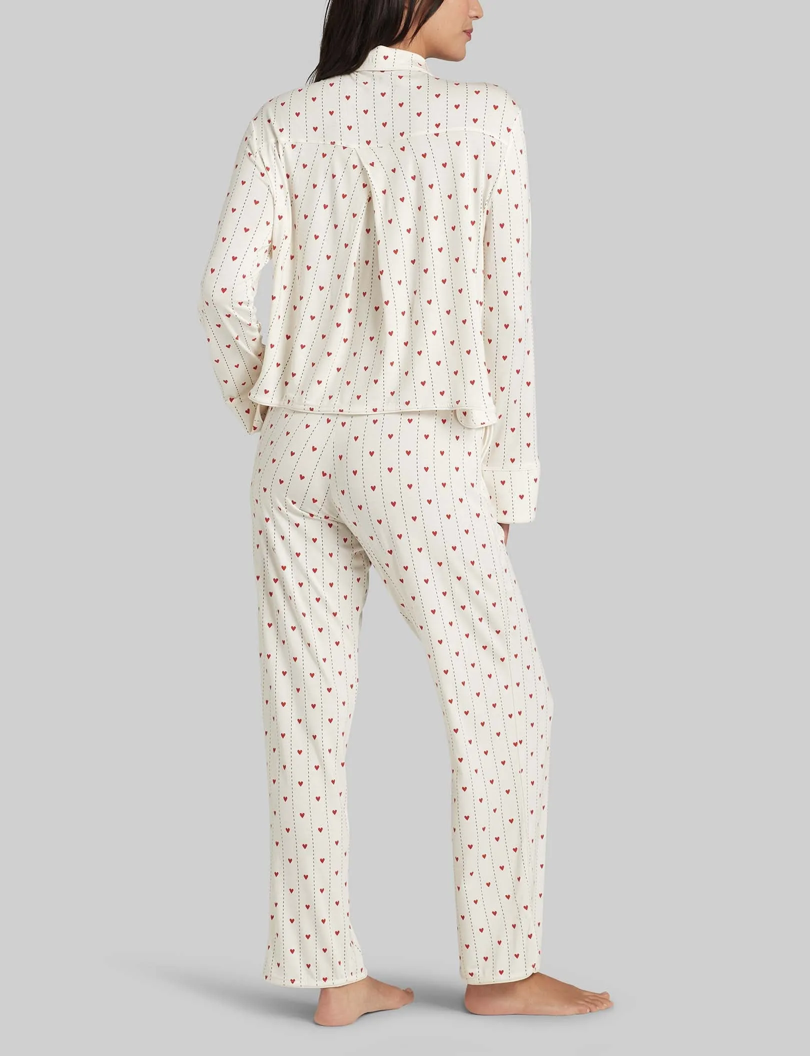 Women's Downtime Pullover Long Sleeve Pajama Top & Pant Set