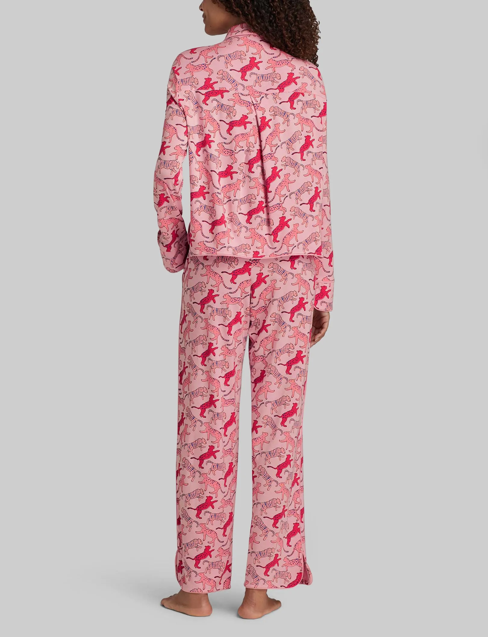 Women's Downtime Pullover Long Sleeve Pajama Top & Pant Set