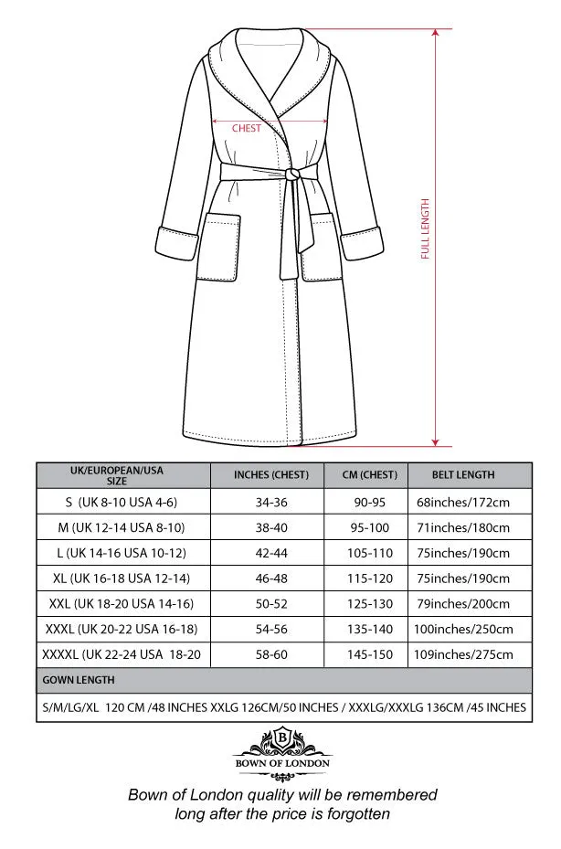 Women's Towelling Bathrobe - Oceania