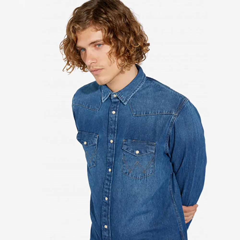 Wrangler Western Style Denim Shirt R